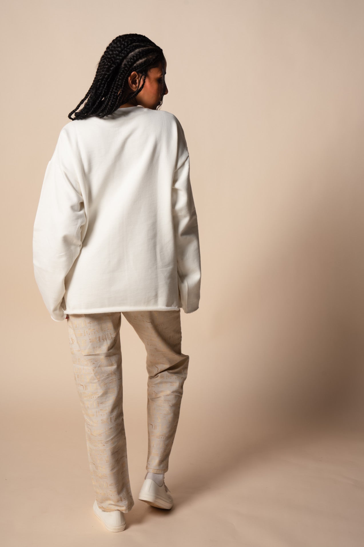 Full-On Eye of Horus Sweatshirt in White