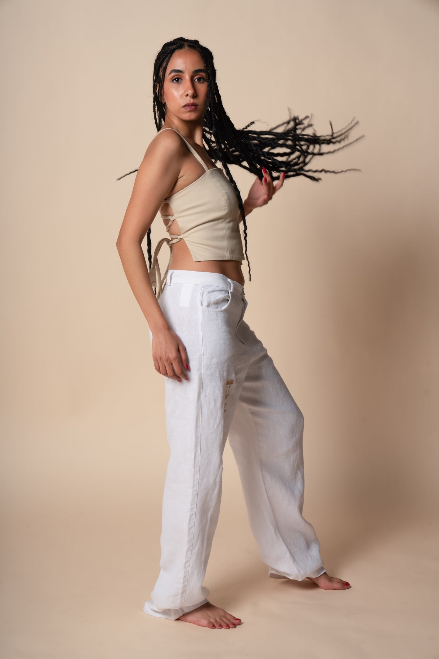 Divine Eternity Trousers in White