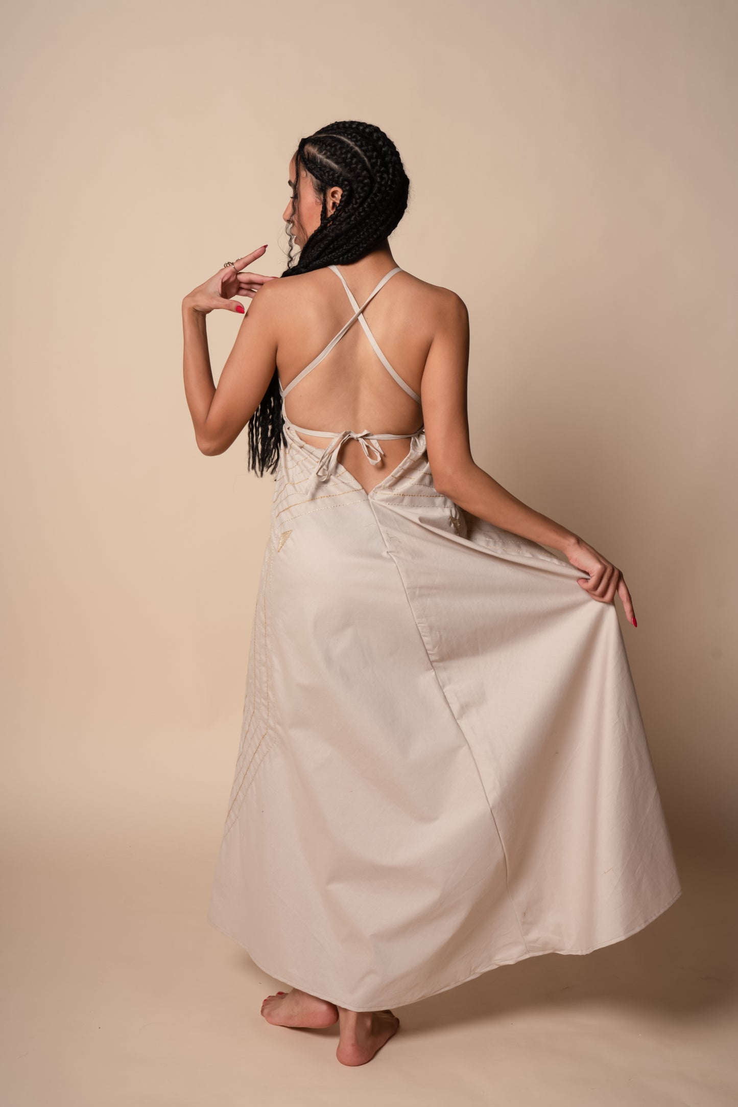 Divine Eternity Dress in Beige