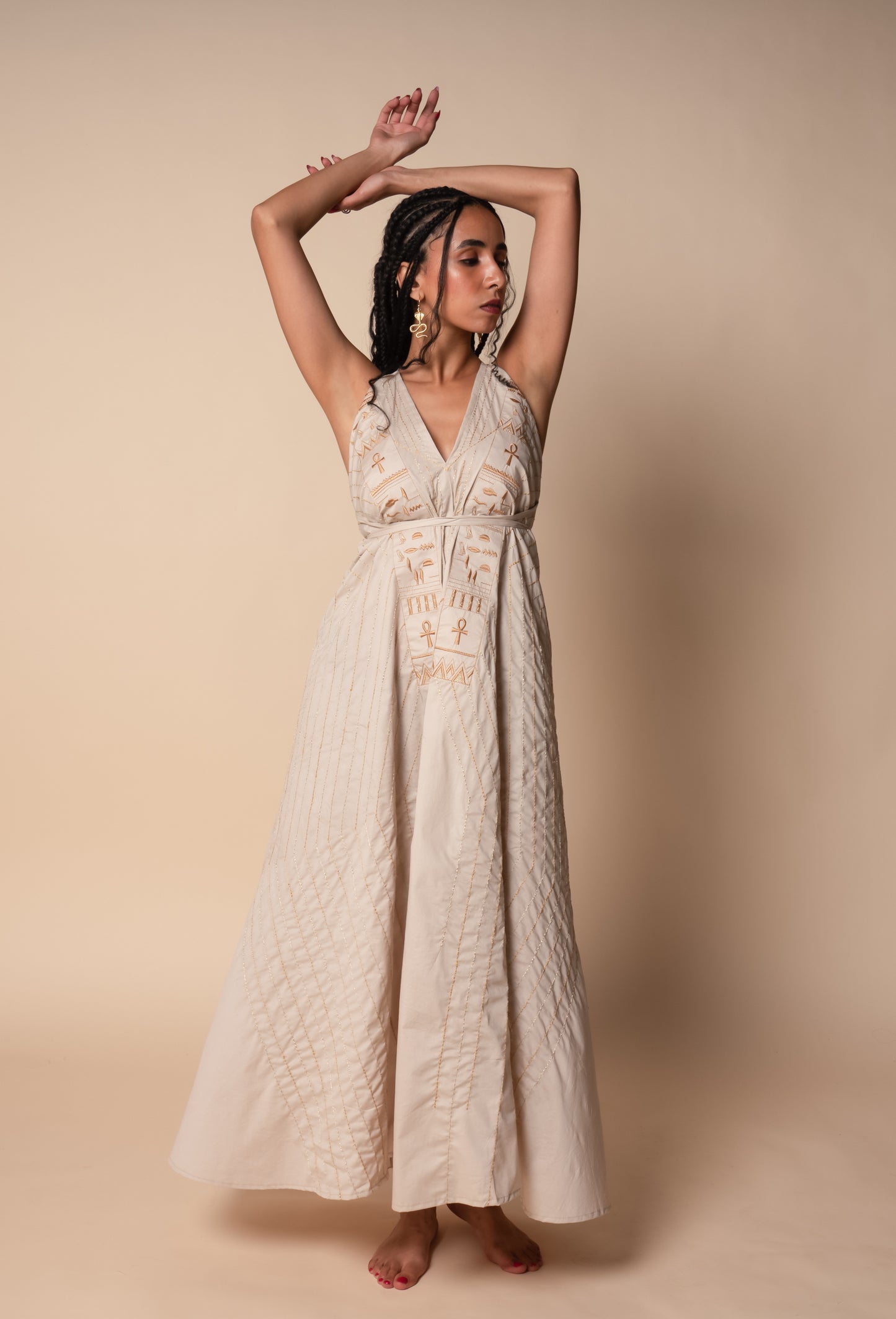 Divine Eternity Dress in Beige