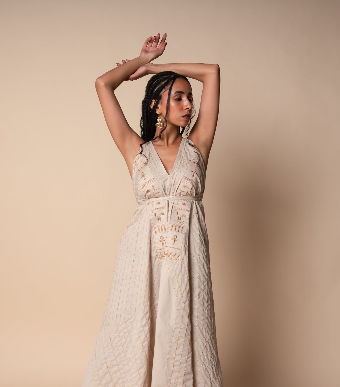 Divine Eternity Dress in Beige