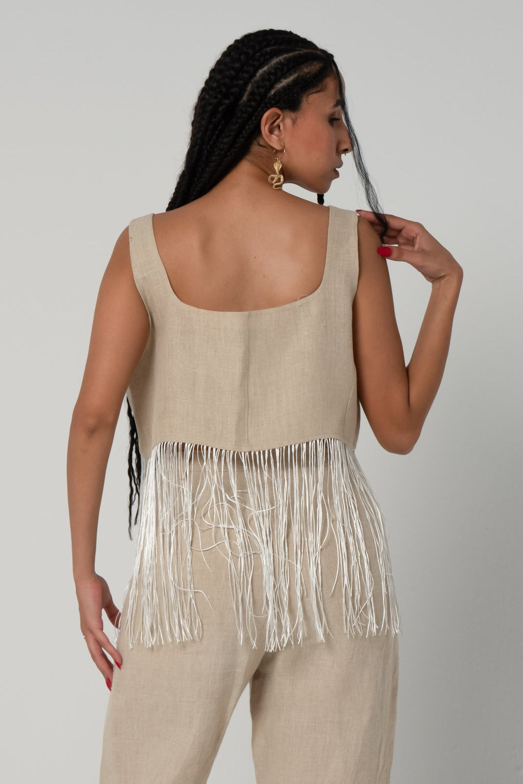 Fringed Crop Top - Collier Sacré