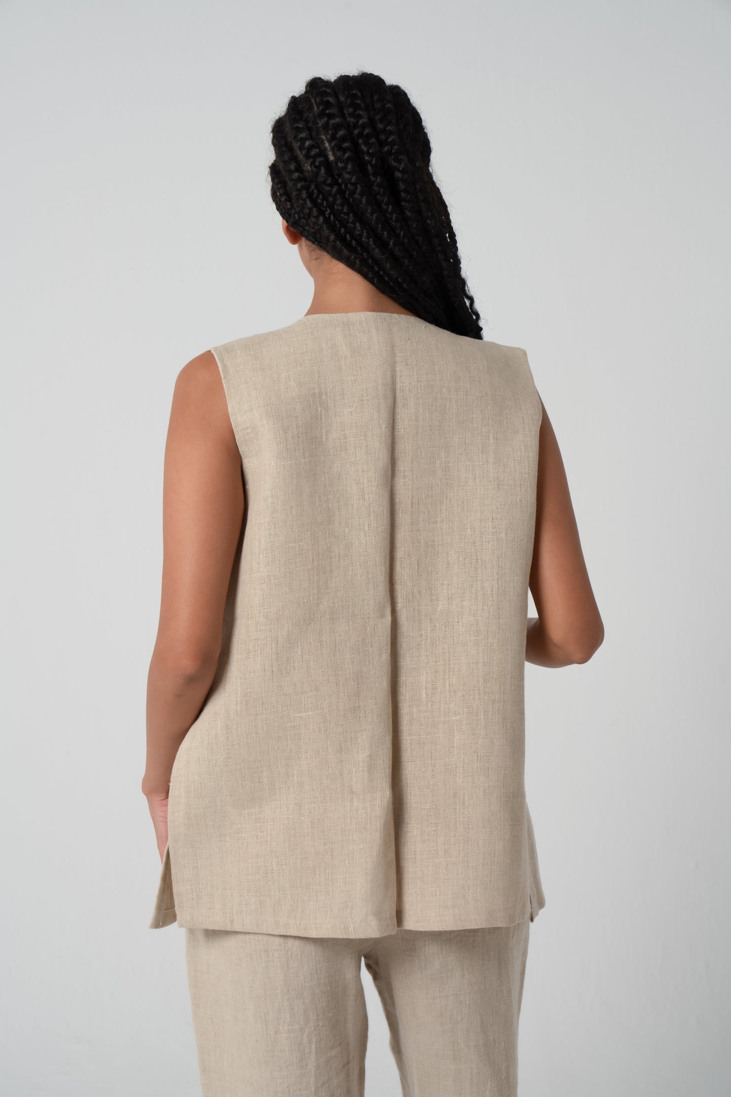 Collier Sacré Gilet in Beige