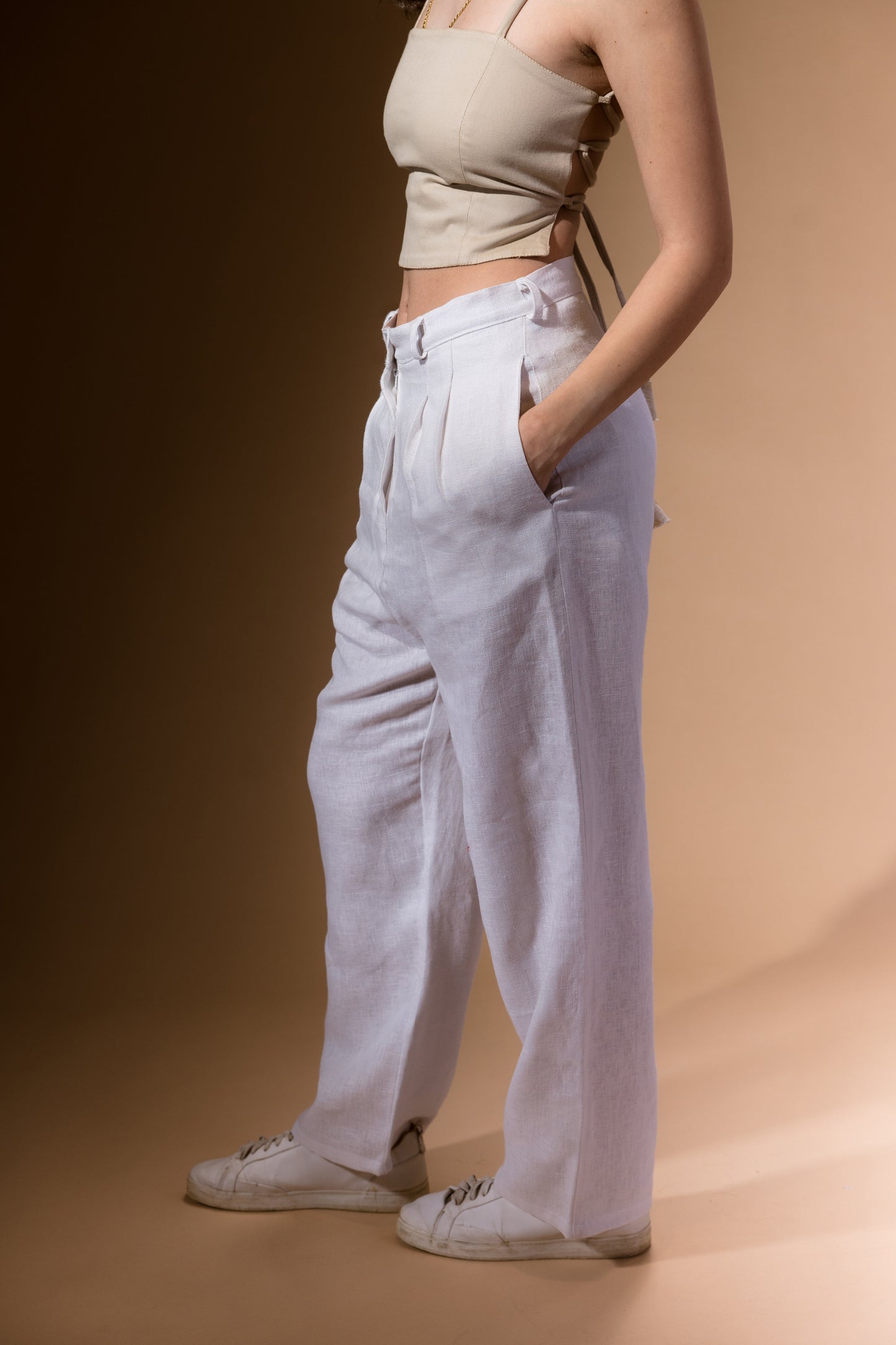 Passe-Partout Trousers in White