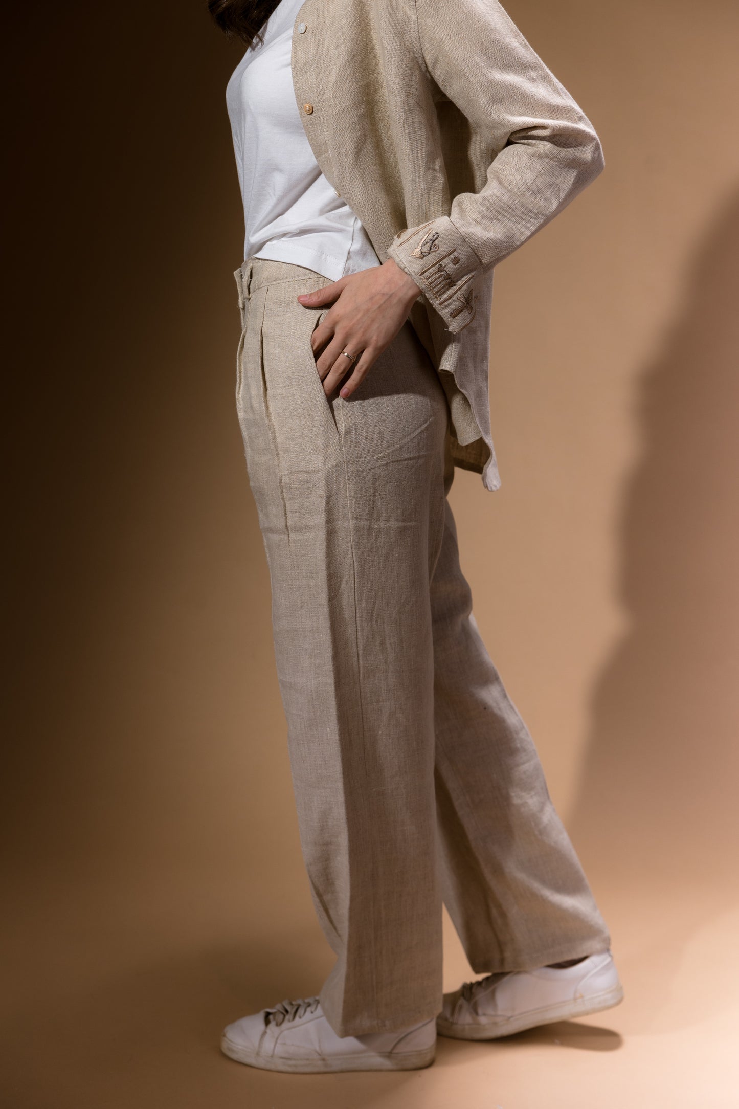 Passe-Partout Trousers in Beige