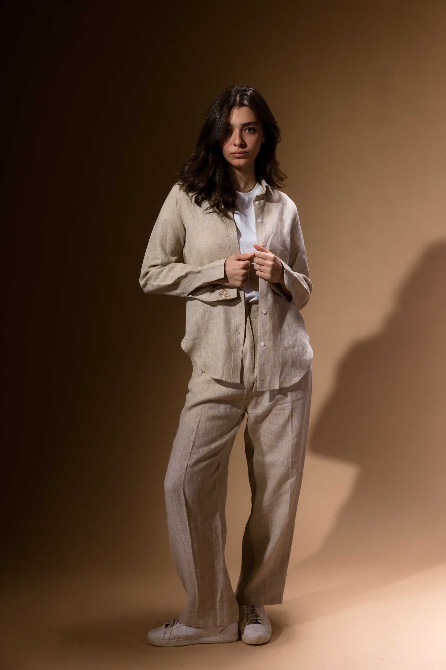 Passe-Partout Trousers in Beige