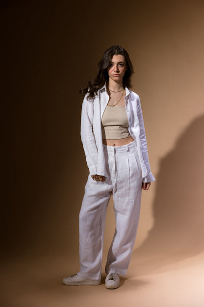 Passe-Partout White Trousers