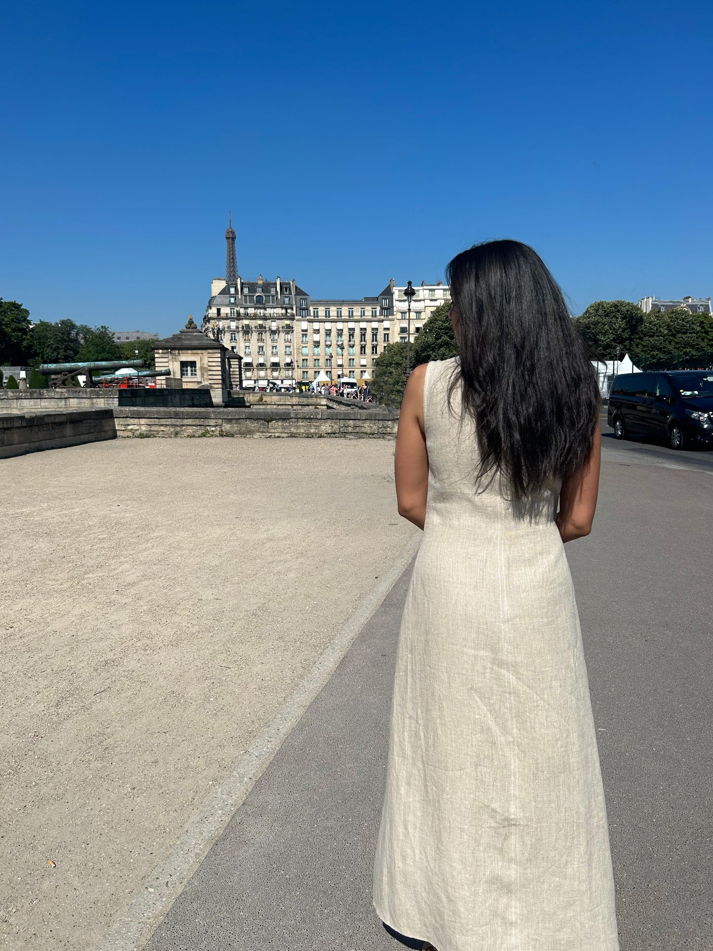 Minimalist Divine Femininity Beige Dress