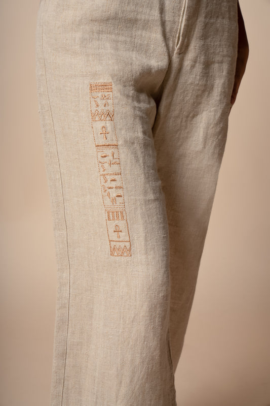 Divine Eternity Trousers in Beige