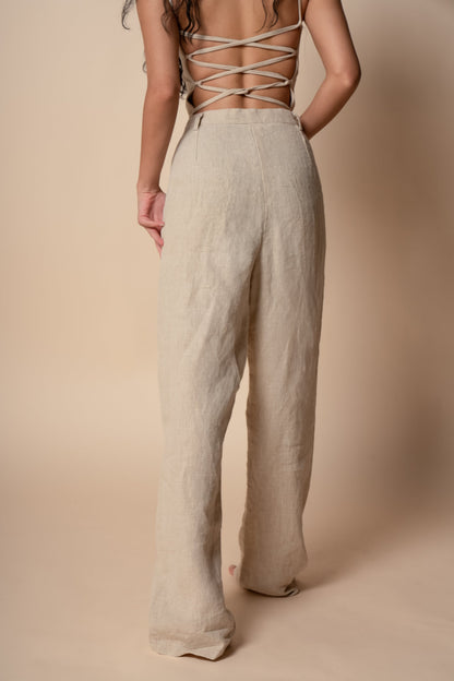 Divine Eternity Trousers in Beige