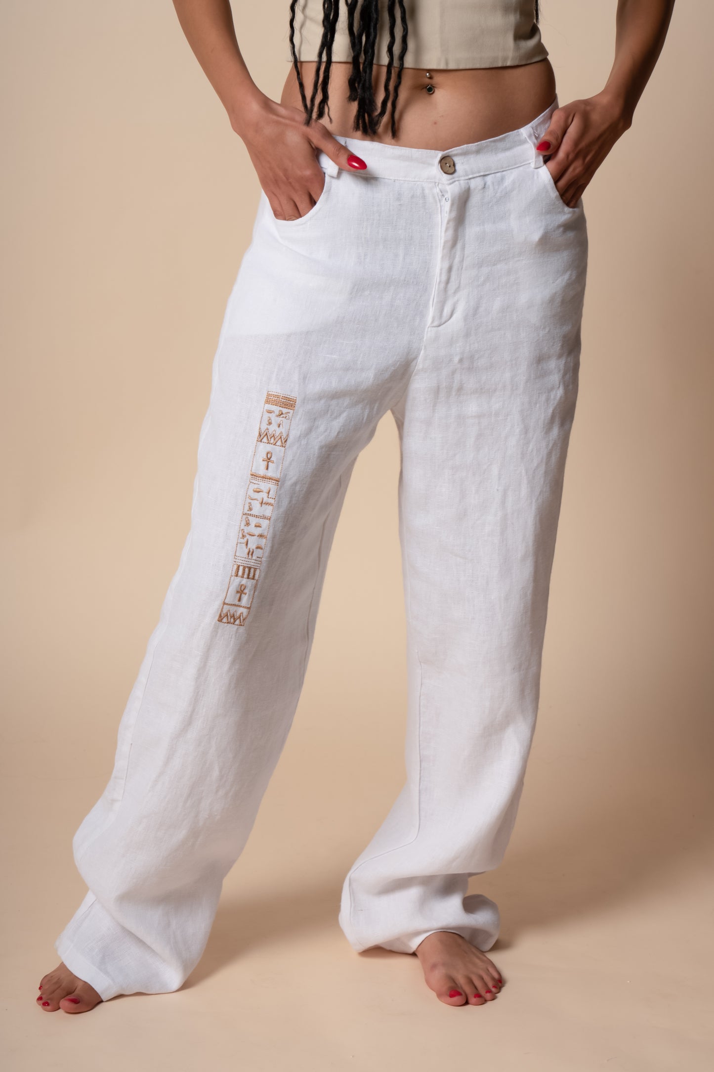 Divine Eternity Trousers in White