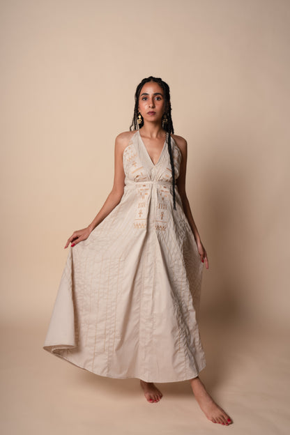 Divine Eternity Dress in Beige