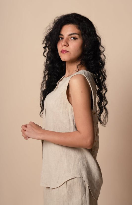 Divine Femininity Shirt in Beige