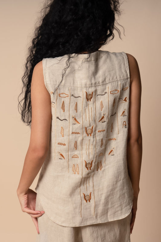 Divine Femininity Shirt in Beige