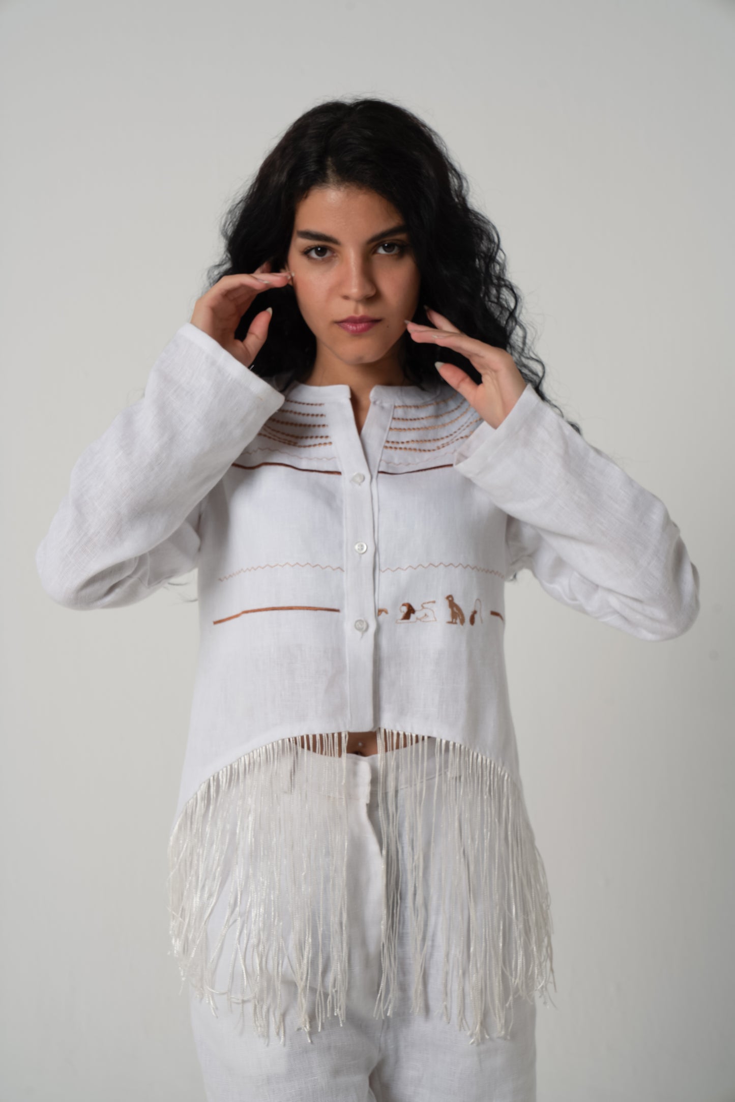 Collier Sacré Shirt in White