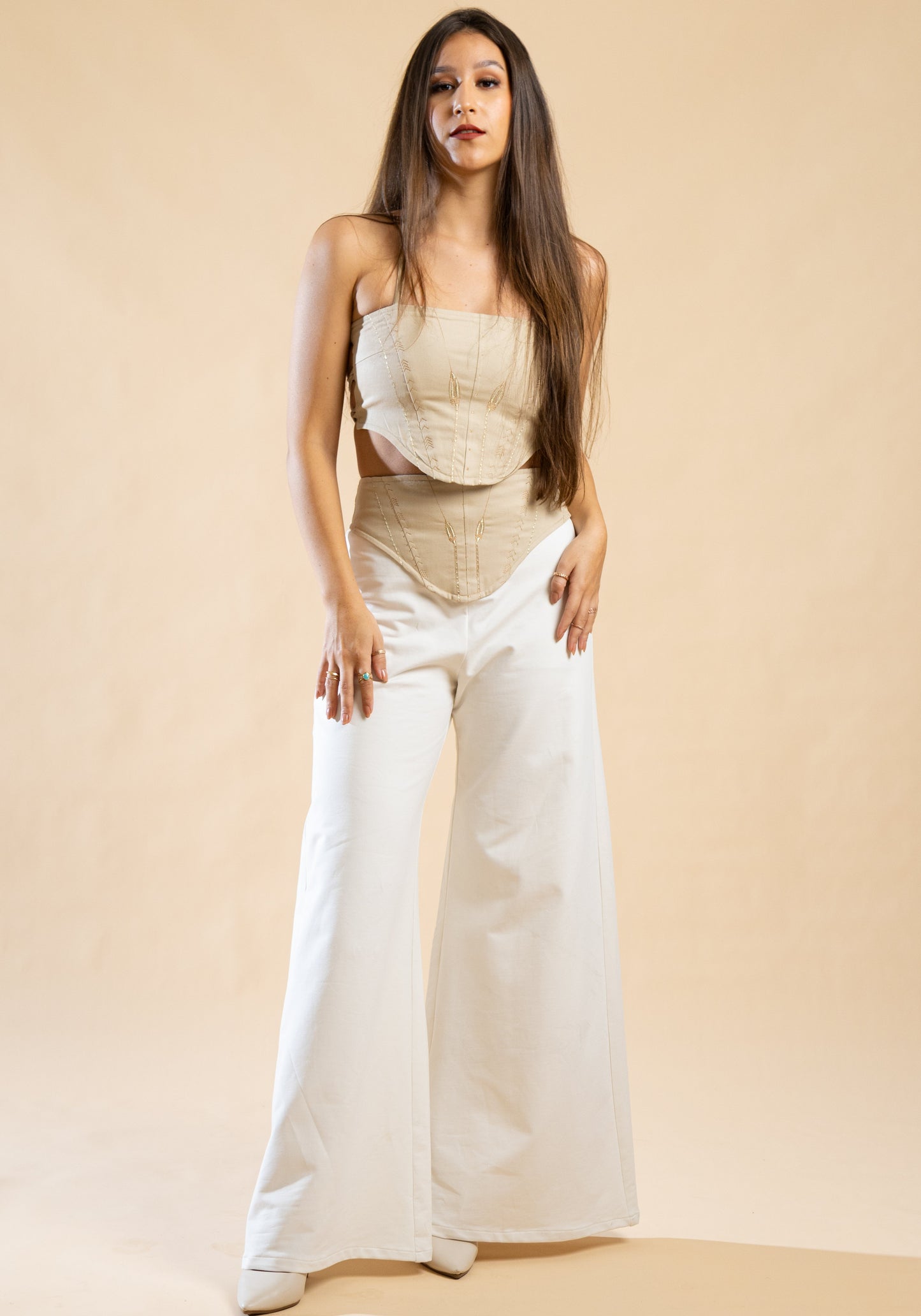 Corseted Cotton Pants - Isisienne
