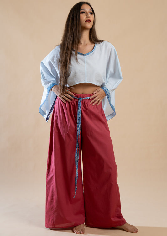 Céleste Cotton Pants in Auburn Clay