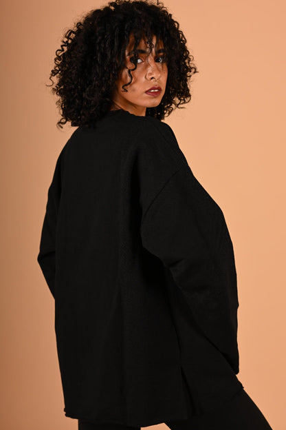 Hieroglyph Quotidien Sweatshirt in Black