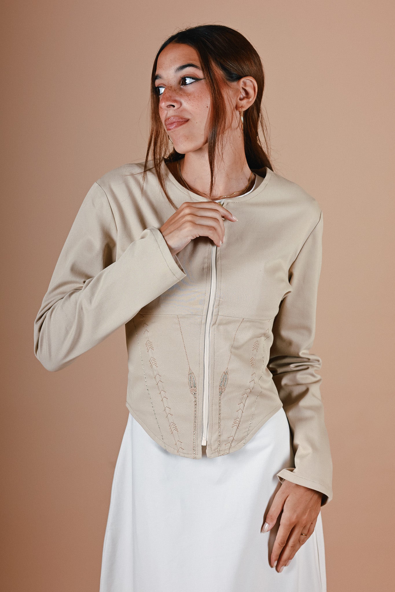 Isisienne Jacket in Beige
