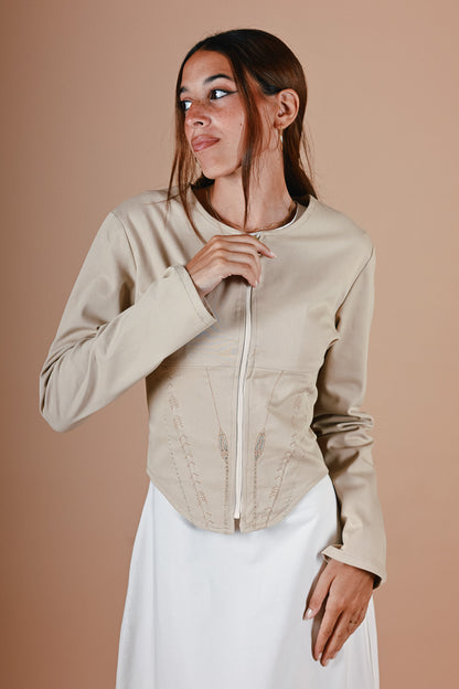 Isisienne Jacket in Beige