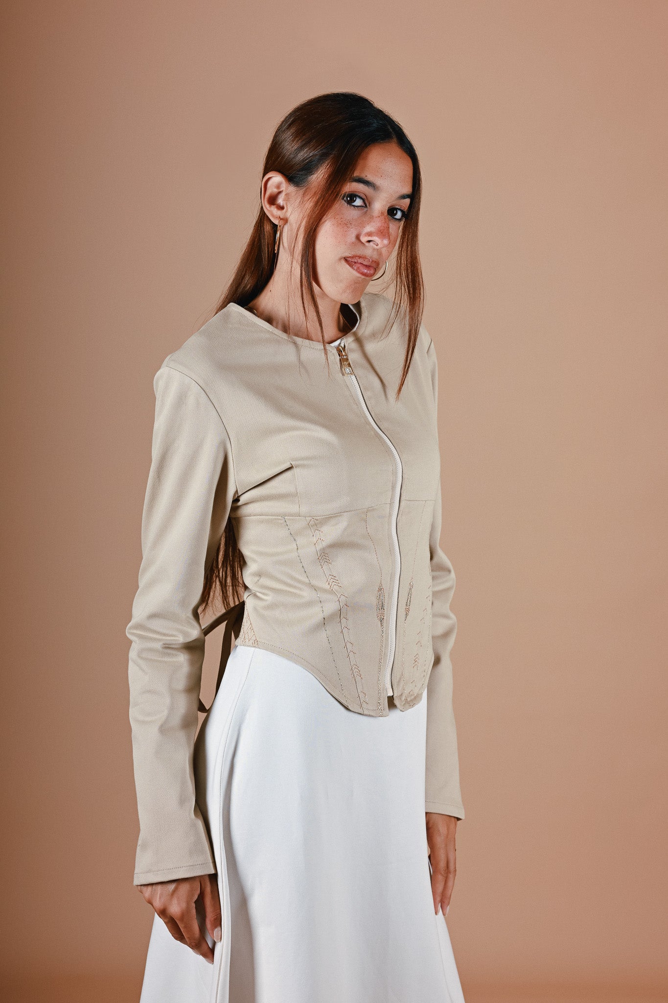 Isisienne Jacket in Beige