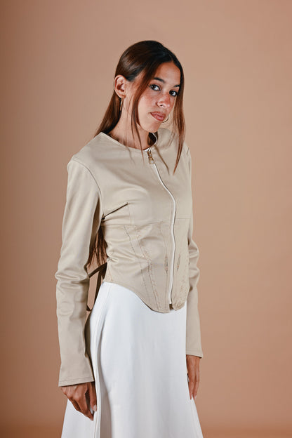 Isisienne Jacket in Beige