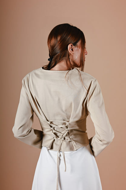 Isisienne Jacket in Beige