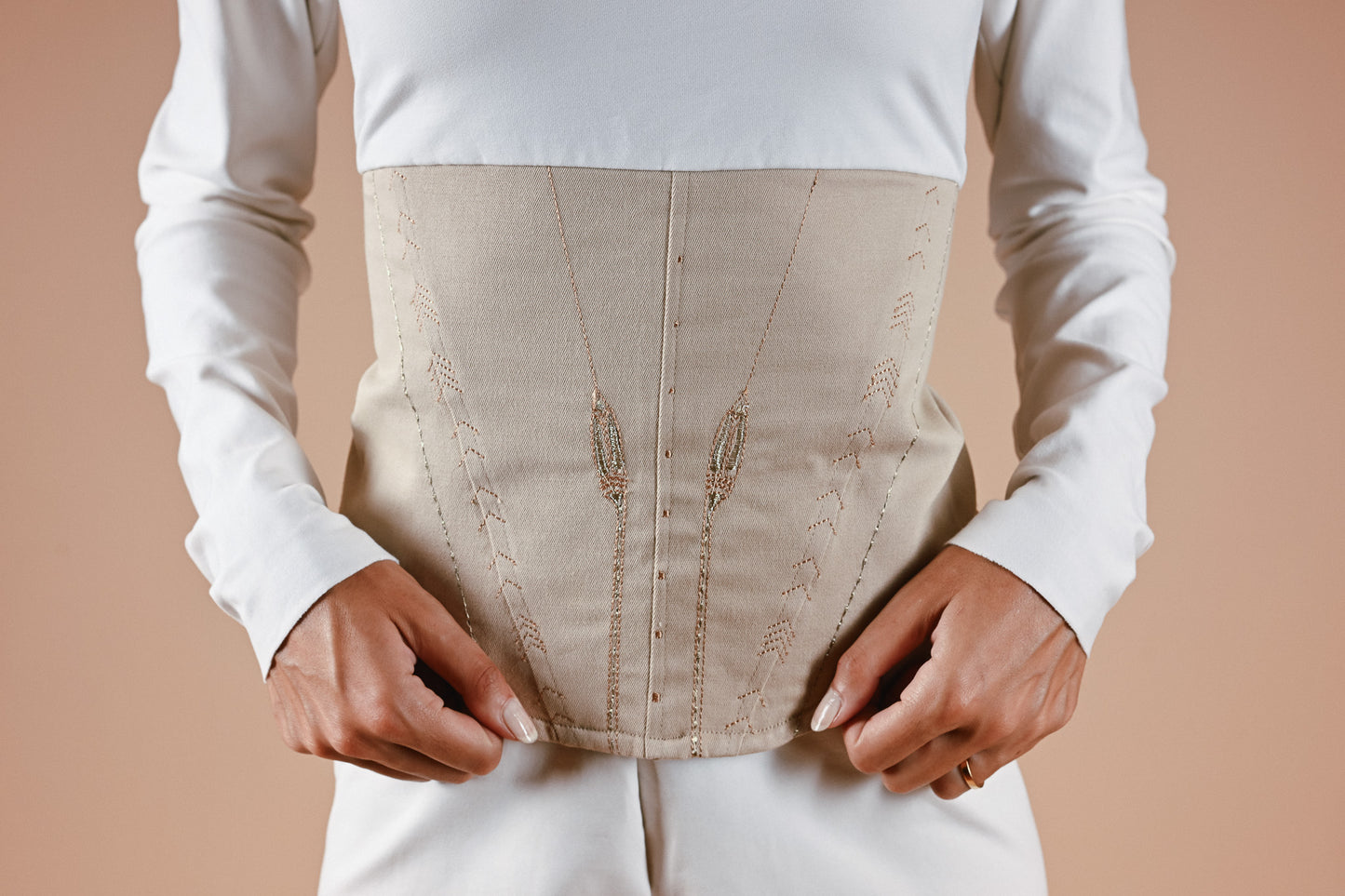 Isisienne Corset Top in White