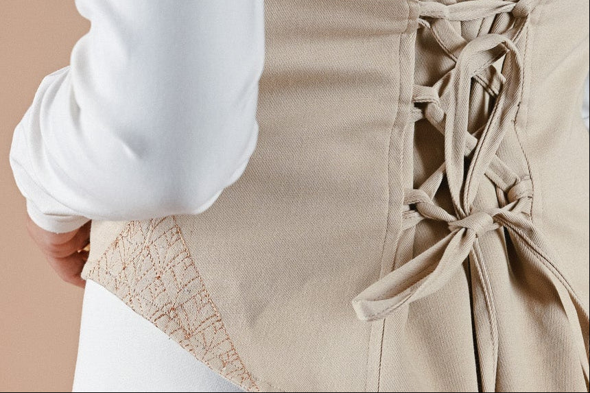 Isisienne Corset Top in White