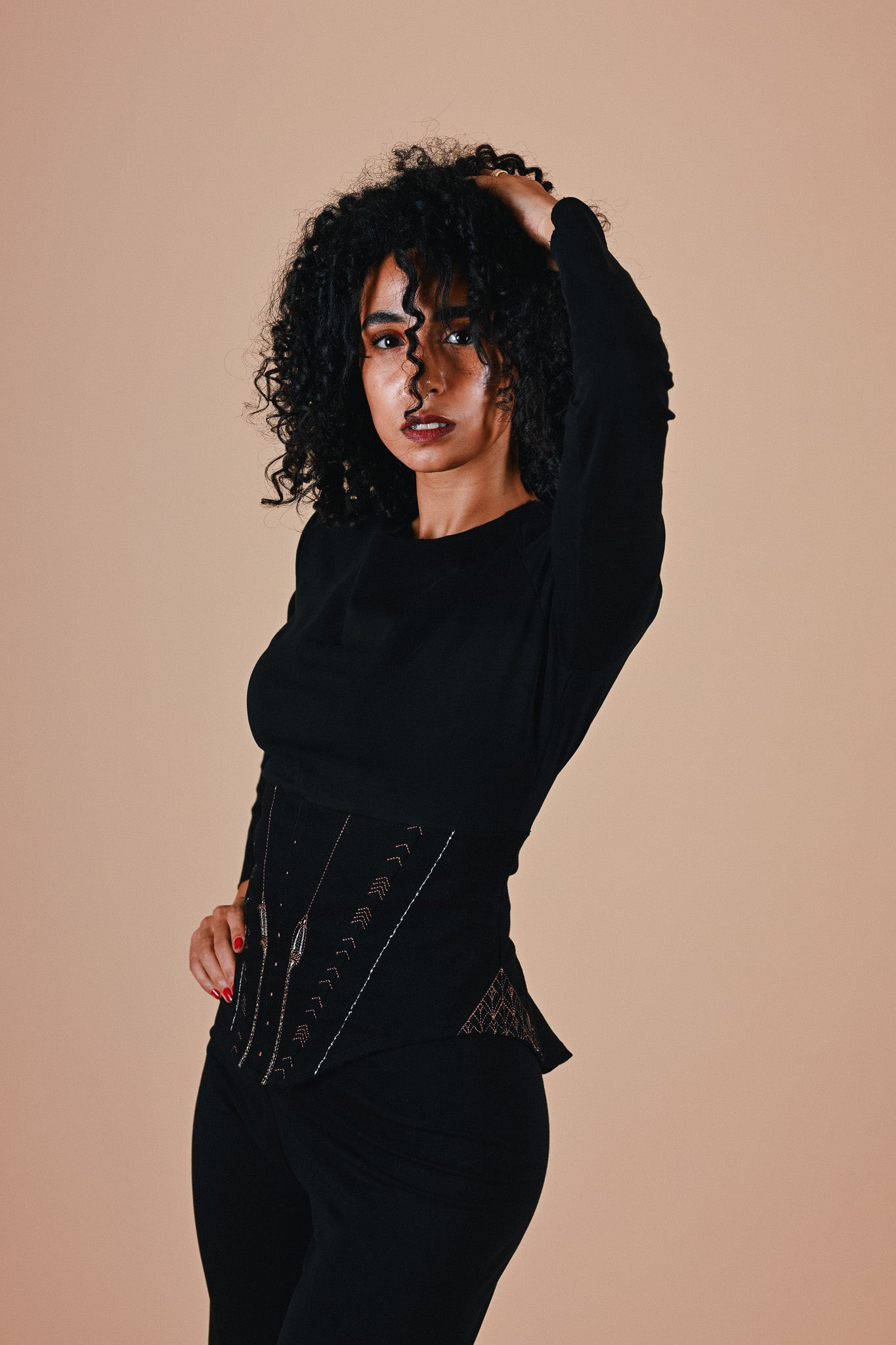 Isisienne Corset Top in Black