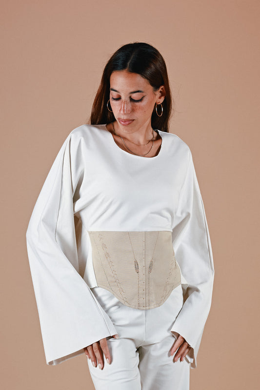 Isisienne Top in White
