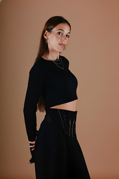 Isisienne Trousers in Black
