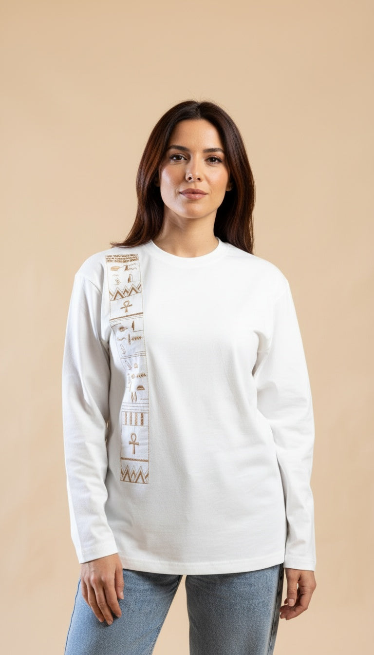 Divine Eternity Long Sleeve T-shirt in Black