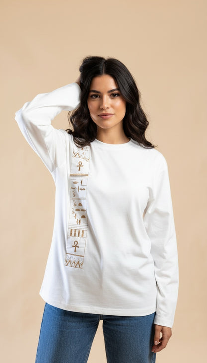 Divine Eternity Long Sleeve T-shirt in Black