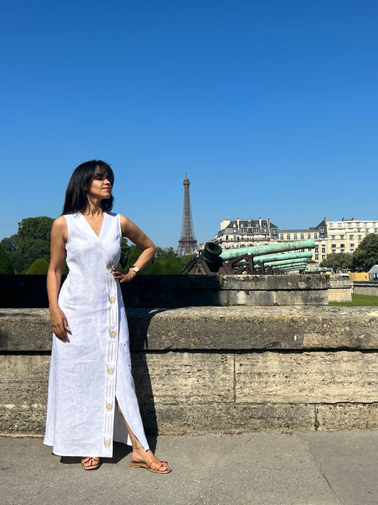 Minimalist Divine Femininity White Dress