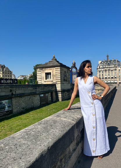 Minimalist Divine Femininity White Dress