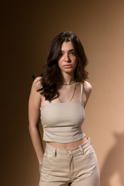 Hiéroglyphes Quotidiens Crop Top