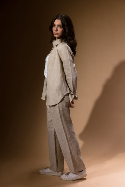 Passe-Partout Beige Trousers