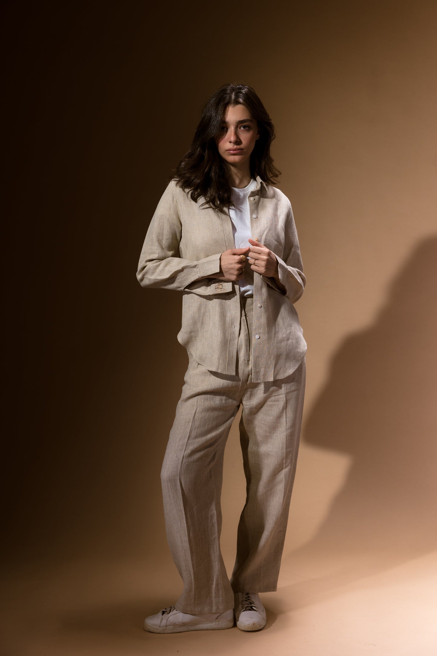 Passe-Partout Beige Trousers