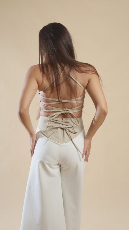Corseted Cotton Pants - Isisienne